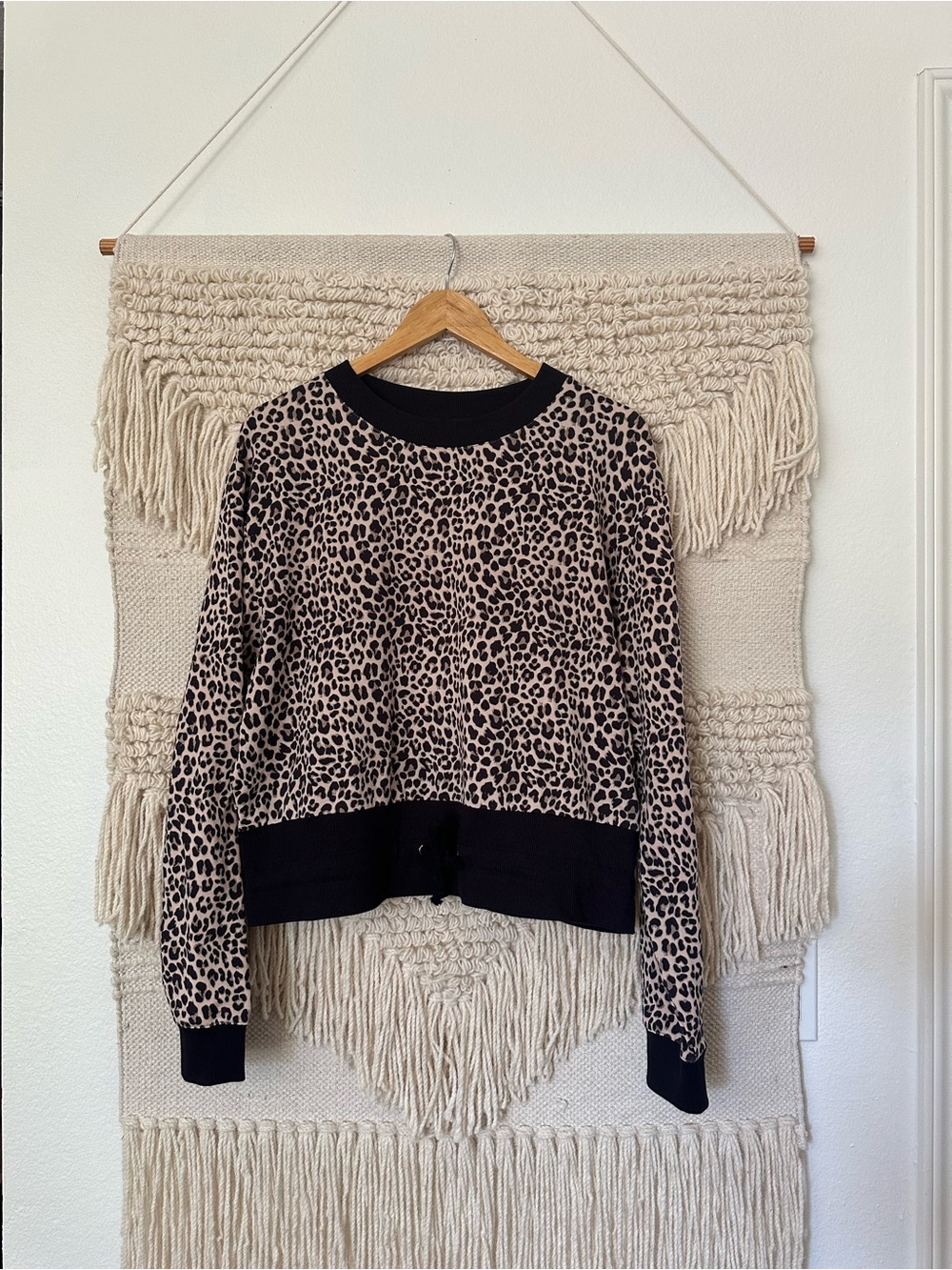 Varley Arden Leopard Drawstring Sweatshirt